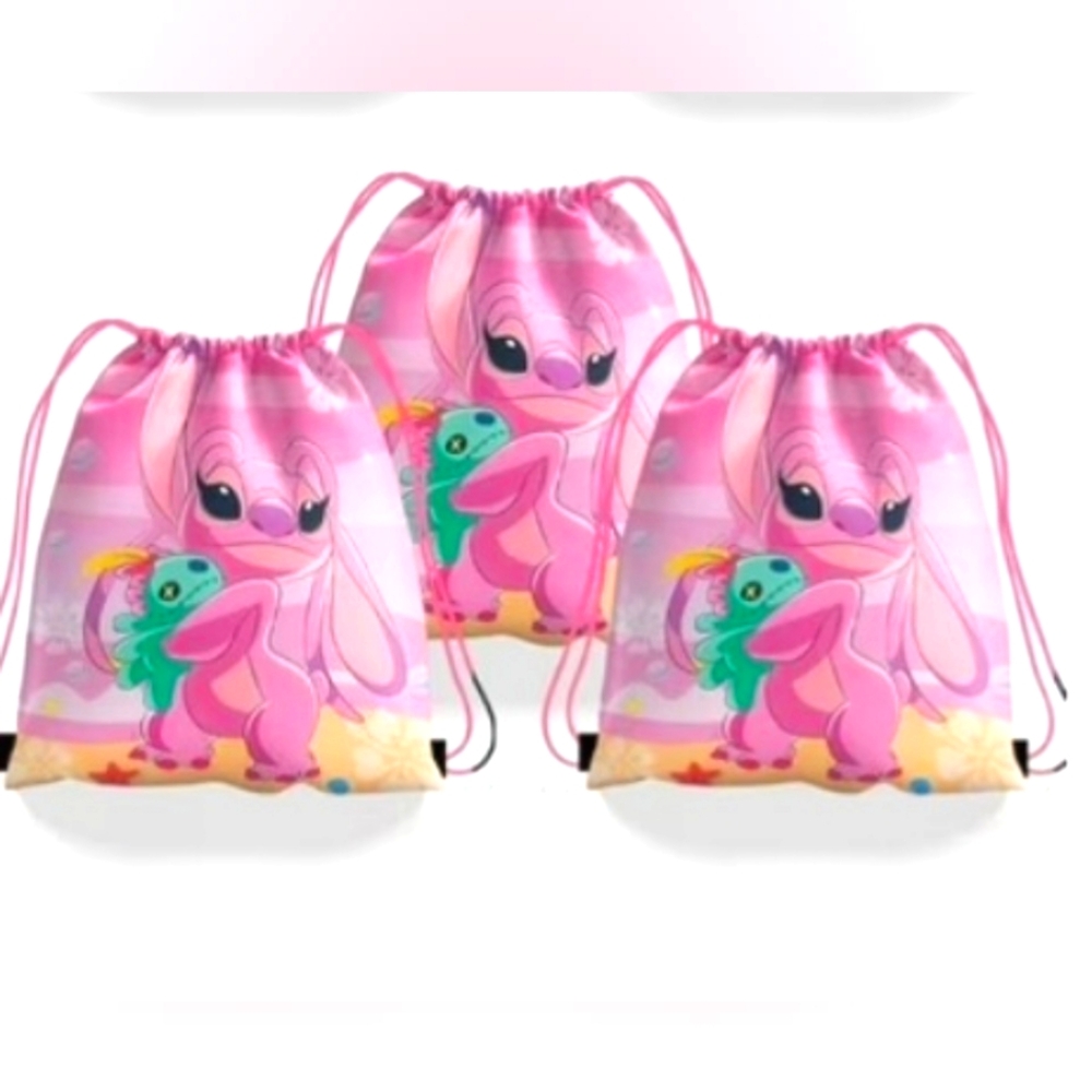 ✨️Colorful ✨️Stitch Drawstring Bags 1/$15 Or 11/ $45 - Picture 2 of 7